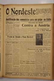 Página do jornal O Nordeste de março de 1948