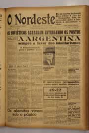 Página do jornal O Nordeste de abril de 1948