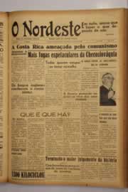 Página do jornal O Nordeste de abril de 1948