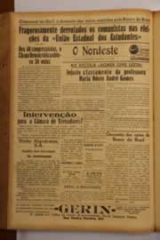 Página do jornal O Nordeste de abril de 1948