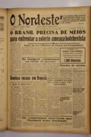 Página do jornal O Nordeste de abril de 1948