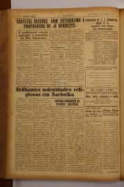 Página do jornal O Nordeste de abril de 1948