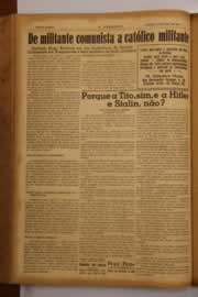 Página do jornal O Nordeste de abril de 1948