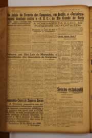 Página do jornal O Nordeste de abril de 1948