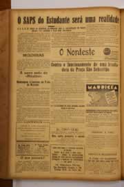 Página do jornal O Nordeste de abril de 1948