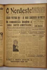 Página do jornal O Nordeste de abril de 1948