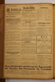 Página do jornal O Nordeste de maio de 1948