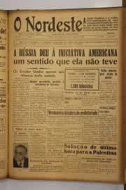 Página do jornal O Nordeste de maio de 1948