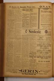 Página do jornal O Nordeste de maio de 1948