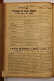 Página do jornal O Nordeste de maio de 1948