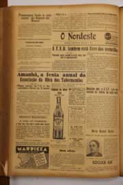 Página do jornal O Nordeste de maio de 1948