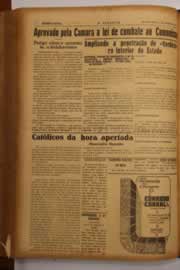 Página do jornal O Nordeste de junho de 1948