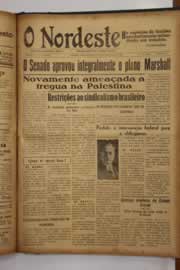 Página do jornal O Nordeste de junho de 1948