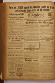 Página do jornal O Nordeste de junho de 1948