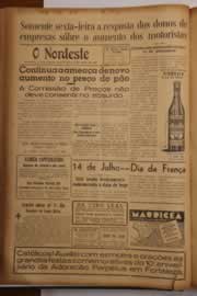 Página do jornal O Nordeste de julho de 1948