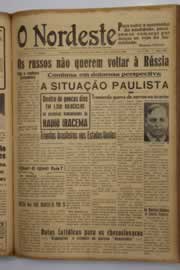 Página do jornal O Nordeste de agosto de 1948