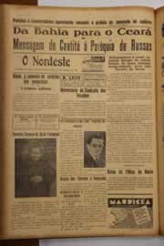 Página do jornal O Nordeste de agosto de 1948