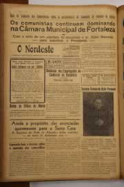 Página do jornal O Nordeste de agosto de 1948