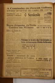 Página do jornal O Nordeste de agosto de 1948