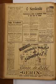 Página do jornal O Nordeste de setembro de 1948