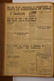 Página do jornal O Nordeste de setembro de 1948