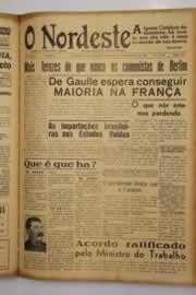 Página do jornal O Nordeste de setembro de 1948
