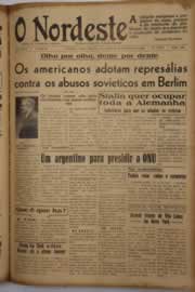 Página do jornal O Nordeste de setembro de 1948