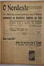 Página do jornal O Nordeste de janeiro de 1949