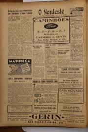 Página do jornal O Nordeste de janeiro de 1949