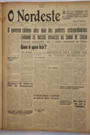 Página do jornal O Nordeste de janeiro de 1949