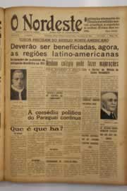 Página do jornal O Nordeste de março de 1949