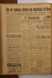Página do jornal O Nordeste de março de 1949