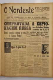 Página do jornal O Nordeste de março de 1949