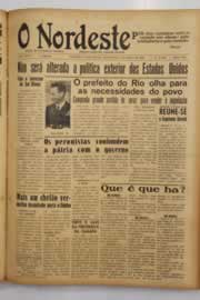 Página do jornal O Nordeste de março de 1949