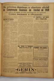 Página do jornal O Nordeste de março de 1949