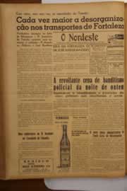 Página do jornal O Nordeste de março de 1949
