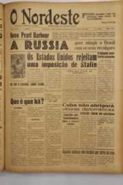 Página do jornal O Nordeste de março de 1949