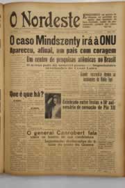 Página do jornal O Nordeste de março de 1949
