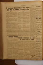 Página do jornal O Nordeste de março de 1949
