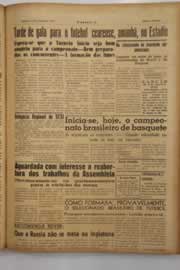 Página do jornal O Nordeste de março de 1949