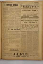 Página do jornal O Nordeste de março de 1949