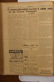 Página do jornal O Nordeste de março de 1949