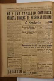 Página do jornal O Nordeste de março de 1949