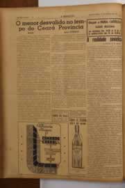 Página do jornal O Nordeste de março de 1949