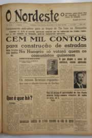 Página do jornal O Nordeste de março de 1949