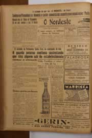 Página do jornal O Nordeste de março de 1949