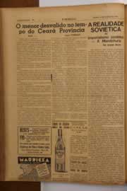 Página do jornal O Nordeste de março de 1949