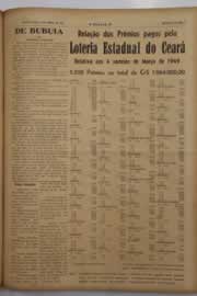 Página do jornal O Nordeste de abril de 1949