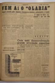 Página do jornal O Nordeste de abril de 1949