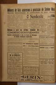 Página do jornal O Nordeste de abril de 1949